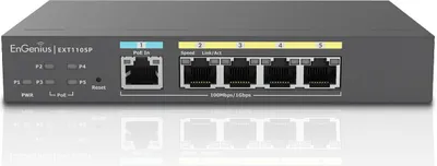 Obrázek produktu pro EnGenius EXT1105P, Řízený, L2, Gigabit Ethernet (10/100/1000), Podpora napájení po Ethernetu (PoE)