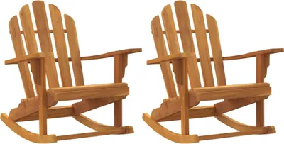 Obrázok produktu pre vidaXL Hojdacie kreslá Adirondack 2 ks 79x100x103 cm z masívneho teakového dreva