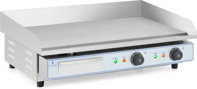 Obrázek produktu pro Expondo Royal Catering Dvojitá elektrická grilovací deska – 730 x 400 mm –  – hladká – 2 x 2 200 W