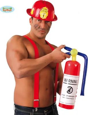 Produktbild von Aufblasbarer Feuerwehrmann Feuerwehrmann Feuerwehr Karneval 55cm