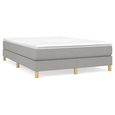 Produktbild von vidaXL Boxspringbettgestell Hellgrau 140x200 cm Stoff