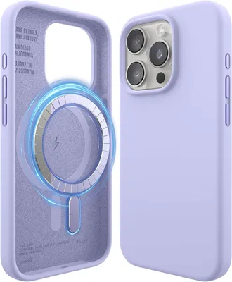 Produktbild von Elago MagSafe Silikonhülle für iPhone 15 Pro Lila