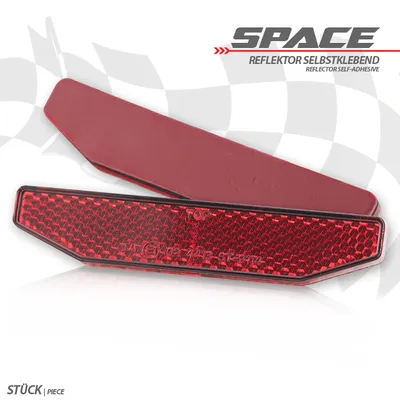 Zdjęcie produktu dla Reflektor Space 6-eckig rot ohne Rand