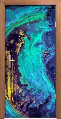 Produktbild von Türposter 90x200 cm Türaufkleber Türtapete Türfolie Klebefolie Malarei Aquarell farbenfroh