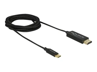 Obrázek produktu pro DeLOCK 84905, 2 m, USB typu C, HDMI Typ A (standardní), Samec, Samec, Zlato