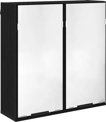 Produktbild von "Schlussverkauf" Badezimmer Sets 3 Stück - Badmöbel/Badschrank/Badregal - Schwarz Eichen-Optik Holzwerkstoff C13310