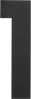 Produktbild von Hausnummer 1 XL 300x2mm Edelstahl mattschwarz