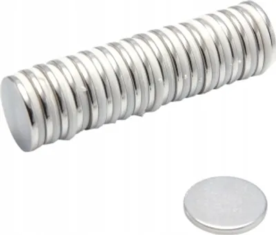 Immagine prodotto di Magnete cilindrico al neodimio MW 15x1,5 mm N38 10 pezzi