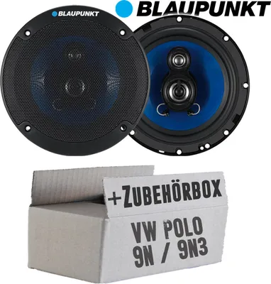 Produktbild von Lautsprecher Boxen Blaupunkt ICx663 - 16,5cm 3-Wege Auto Einbauzubehör - Einbauset passend für VW Polo 9N 9N3 Front - justSOUND