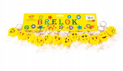 Immagine prodotto di PORTACHIAVI LUMINOSO Faccine Emoticon SET 12 pezzi