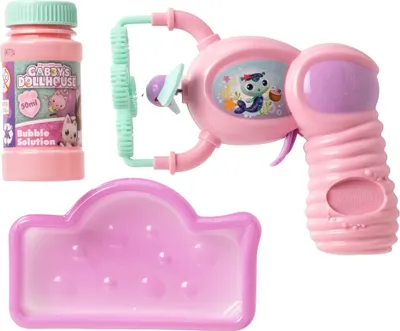Obrázok produktu pre Gabbyina bublinková pištoľ pre bábiky, 59 ml tekutina, na batérie