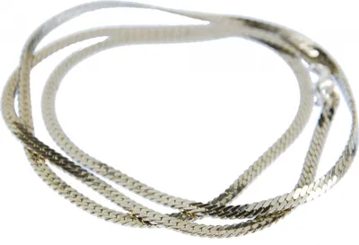 Produktbild von Gliederkette silber Unikat Miniblings Schlangenkette Metall versilbert 70cm