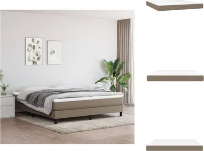 Produktbild von vidaXL Taschenfederkernmatratze Taupe 160x200x20 cm Stoff - Matratzen