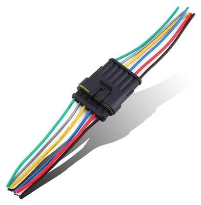 6-poliger wasserdichter Steckverbinder, 6-Wege-Adapter für Auto