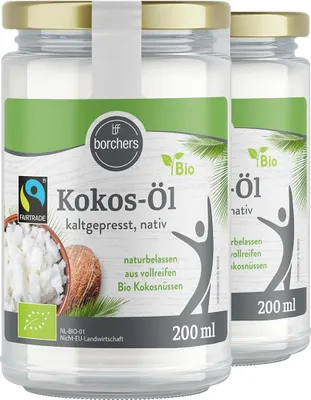 Produktbild von BORCHERS  Fairtrade Kokosöl (2x200ml)