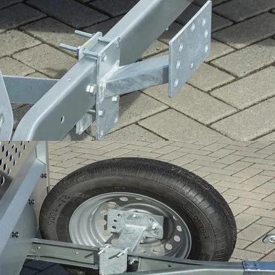 Produktbild von Držák náhradního kola Držák náhradního kola Držák náhradního kola Tažné zařízení přívěsu za auto Karavan bez vrtání do 15 palců