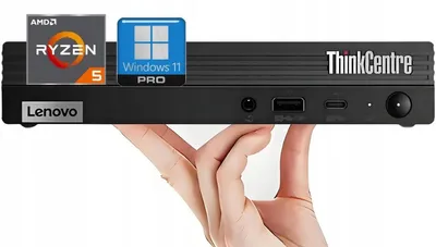 Zdjęcie produktu dla Lenovo ThinkCentre M75q Gen 2, 3,4 GHz, AMD Ryzen™ 5, 5600GE, 8 GB, DDR4-SDRAM, 256 GB