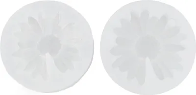 Image de 2 pièces Moule à chocolat en silicone en forme de marguerite Fleur de chrysanthème Fondant pour décoration de gâteaux Pâte à modeler polymère Pâte à sucre