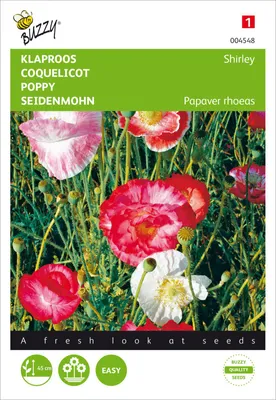Produktbild von Seidenmohn Shirley Double Mischung | Mohnsamen von Buzzy Seeds