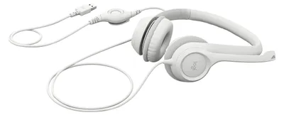 Produktbild von Logitech H390 - Headset - On-Ear - kabelgebunden - USB-A - Off-White