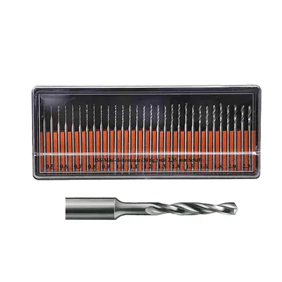 Produktbild von HSS Spiralbohrer-Sortiment Form 203 – 20-teilig (0,3–1,5mm) für Uhrmacher, Goldschmiede & Modellbau