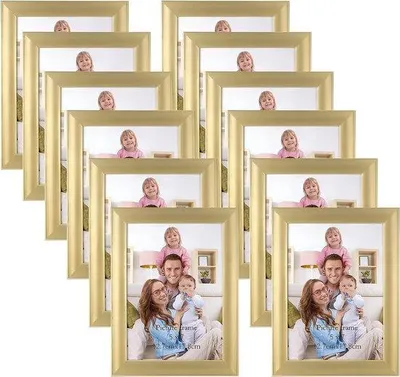Immagine prodotto di Set di cornici per foto 13x18 cm dorate con plexiglas