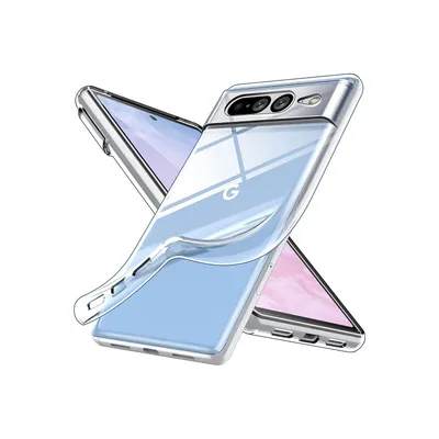 Produktbild von Silikon Hülle Basic kompatibel mit Google Pixel 7 Case TPU Soft Handy Cover Schutz Transparent