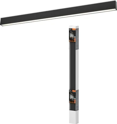 Immagine prodotto di LEDVANCE Office Line Cuboid, plafoniera quadrata per ufficio, 30 W, 3100 lm, 4000 K, 840 bianco freddo, dimmerabile in 3 fasi, alluminio nero, IP20