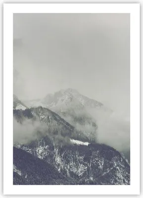 Produktbild von Poster - Poster ohne Rahmen - Berge Wald Nebel - 50x70 cm - Wand Bild - Wanddeko - Wandbilder - Kunstposter - Wandposter - Bilder - Kunstdruck - Wanddekoration - Wandbild - P2XPA50x70-4270