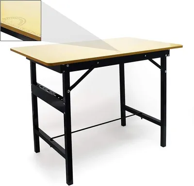 Imagen del producto de Banco de trabajo Silecomplaza, 100 x 60 x 76 cm, plegable. Mesa de trabajo plegable, con superficie estriada, resistente hasta 150 kg. Equipamiento para taller de acero y madera