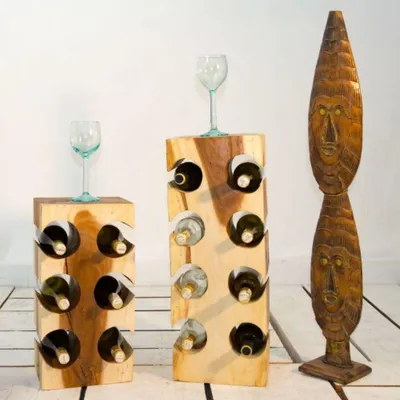 Produktbild von Weinregal / Flaschenhalter BUTELKA ca. H70cm Suar Bottlerack