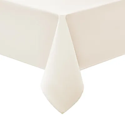 Produktbild von Tischdecke Abwaschbar Rechteckig 140x300cm Polyester Wasserabweisend Beige