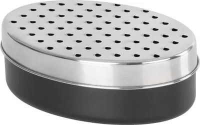 Produktbild von Reibe MagicHome, multifunktional, rund, Reibe mit Behälter, 17,5x11,7x6,3 cm
