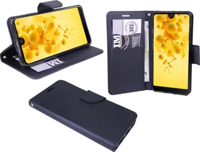 Produktbild von Wiko View 2 Handyhülle Tasche Flip Case Smartphone Schutzhülle Schwarz