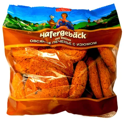 Produktbild von DOVGAN Hafergebäck mit Rosinen 500g