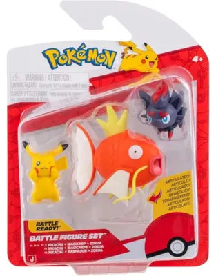 Obrázek produktu pro Pokémon – Sada 3 figurek: Pikachu, Zorua, Karpador – PKW4090