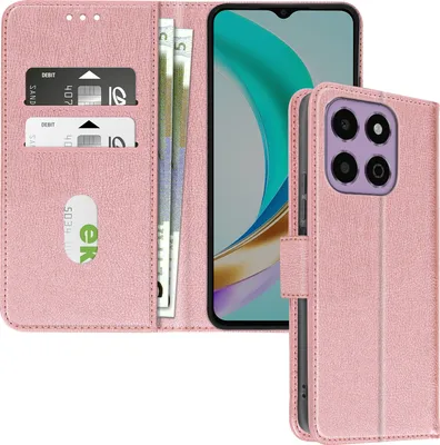 Produktbild von Avizar, Kunstlederetui mit Standfunktion Honor X6b, Champagnerrosa