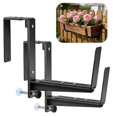 Imagen del producto de Omgoods - Soporte para macetas de balcón de alta calidad - Soportes ajustables para exteriores