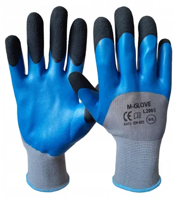 Produktbild von M-Glove L2005 Schutzhandschuhe L (10) Latex 12 Paar