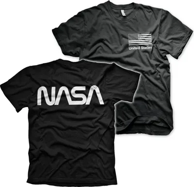 Produktbild von NASA Black Flag T-Shirt - Large - Black
