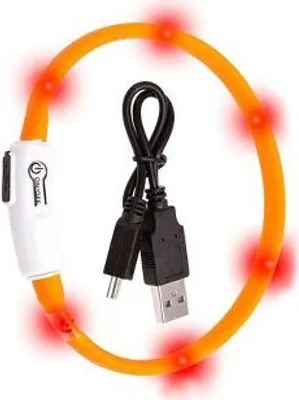 Obrázok produktu pre Karlie Visio Light Cat LED-Schlauch mit USB - Orange