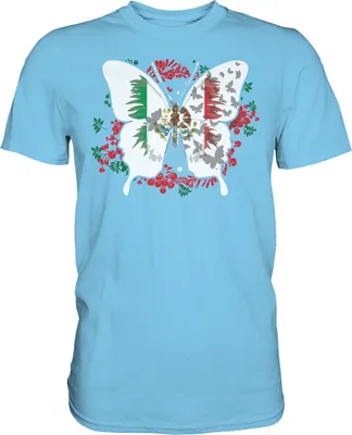 Produktbild von Mexico Schmetterling T-Shirt – Sky Blue / XL
