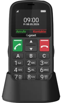Obrázek produktu pro Gigaset GL30, Na výšku, Single SIM, 5,59 cm (2.2"), 0,3 MP, 1400 mAh, Černá