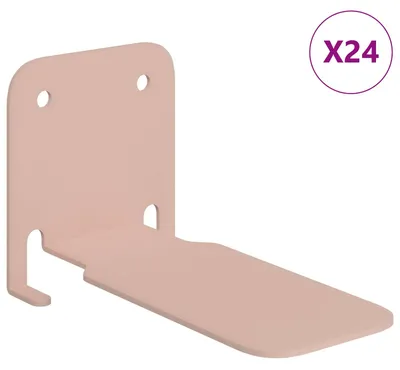 Image de Étagère flottante avec étagère 24 pcs Rose 6 x 10,8 x 6,6 cm