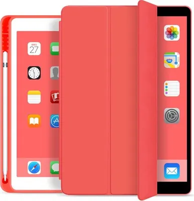 Produktbild von Hülle für iPad Air (3. Generation) 10,5 "2019 - [Eckenschutz] Standabdeckung mit Stifthalter, Auto Sleep / Wake für iPad Air (3. Generation) 10,5" 2019,Rot