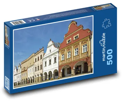 Obrázek produktu pro Puzzle 500 Historické centrum Telče - martinpuzzle