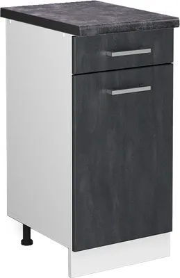 Immagine prodotto di Mobiletto base per cucina Vicco R-Line Calce nera 40 cm PL Antracite, Model 47458