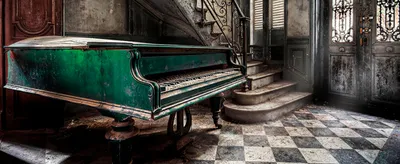 Produktbild von Glasbild GLASSPIK PIANO 1 50 × 125