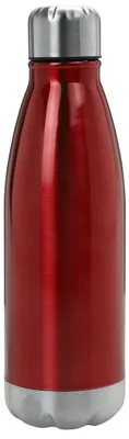 Isolierflasche aus Edelstahl, 500 ml, Metallic Rot