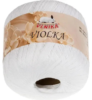 Zdjęcie produktu dla Przędza Violka – 50 g / 285 m – biała